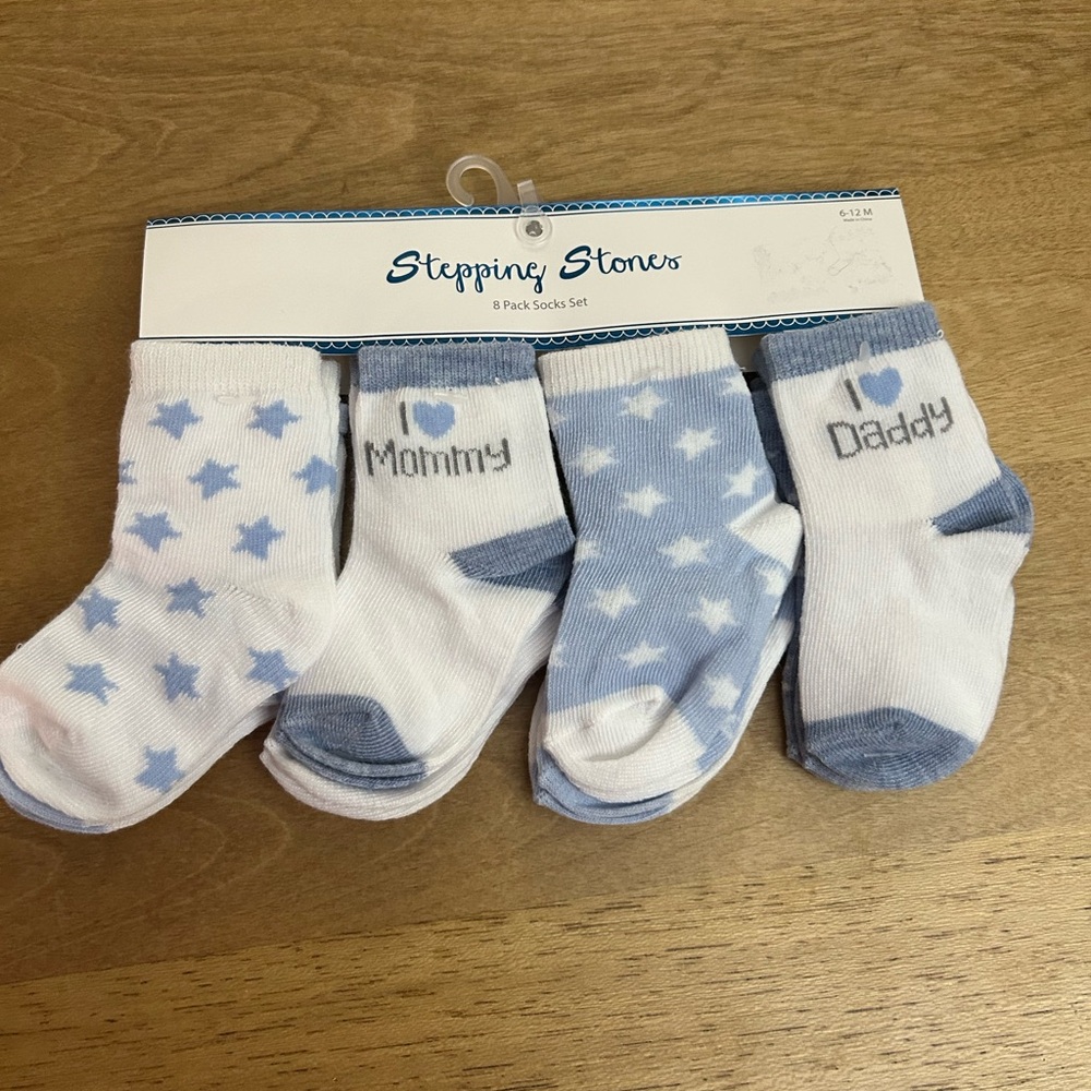 BRAND NEW Stepping stones 6mon socks